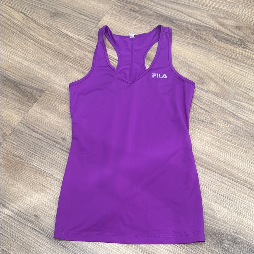 FILA Women's Vivid Purple Tank Top size medium